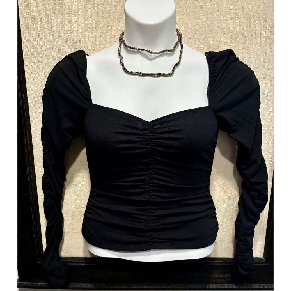 Kingston grey ruched top b large b3